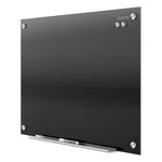 Infinity Glass Marker Board, 72 x 48, Black Surface