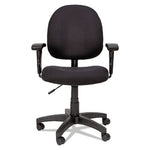 Alera Essentia Series Swivel Task Chair with Adjustable Arms, Supports Up to 275 lb, 17.71" to 22.44" Seat Height, Black