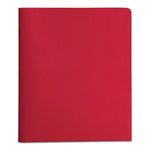 2-Pocket Folder withTang Fastener, Letter, 1/2" Cap, Red, 25/Box