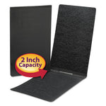 Prong Fastener Premium Pressboard Report Cover, Two-Piece Prong Fastener, 3" Capacity, 8.5 x 14, Black/Black