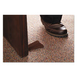 Big Foot Doorstop, No Slip Rubber Wedge, 2.25w x 4.75d x 1.25h, Brown, 2/Pack