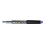 Varsity Fountain Pen, Medium 1 mm, Purple Ink, Clear/Black/Purple Barrel