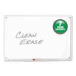 iQ Total Erase Translucent-Edge Board, 11 x 7, White Surface, Clear Plastic Frame