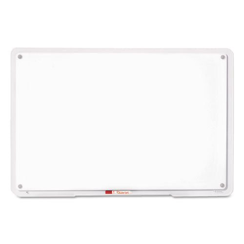 iQ Total Erase Translucent-Edge Board, 11 x 7, White Surface, Clear Plastic Frame