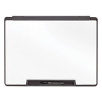 Motion Portable Dry Erase Marker Board, 36 x 24, White Surface, Black Plastic Frame