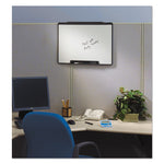 Motion Portable Dry Erase Marker Board, 36 x 24, White Surface, Black Plastic Frame