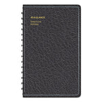 Telephone/Address Book, 4.78 x 8, Black Simulated Leather, 100 Sheets
