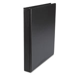 Economy Non-View Round Ring Binder, 3 Rings, 1" Capacity, 11 x 8.5, Black