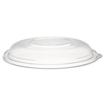 PresentaBowls Clear Dome Lids, 7.3 Diameter x 1.1 h, Clear, Plastic, 63 Lids/Bag, 4 Bags/Carton