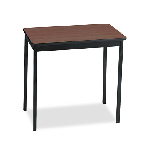 Utility Tle, Rectangular, 30w x 18d x 30h, Walnut/Black