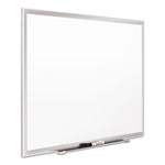 Classic Series Porcelain Magnetic Dry Erase Board, 60 x 36, White Surface, Silver Aluminum Frame