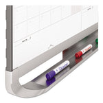 Prestige 2 Total Erase Three-Month Calendar, 36 x 24, White Surface, Graphite Fiberboard/Plastic Frame