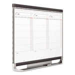 Prestige 2 Total Erase Three-Month Calendar, 36 x 24, White Surface, Graphite Fiberboard/Plastic Frame