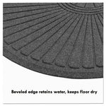 EcoGuard Diamond Floor Mat, Double Fan, 36 x 96, Charcoal