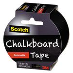 Chalkboard Tape, 3" Core, 1.88" x 5 yds, Black