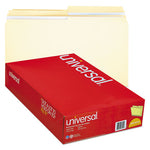 Double-Ply Top Tab Manila File Folders, 1/2-Cut Tabs: Assorted, Legal Size, 0.75" Expansion, Manila, 100/Box