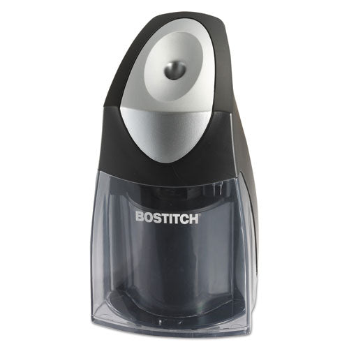 QuietSharp Executive Vertical Electric Pencil Sharpener, AC-Powered, 5.88 x 3.69 x 6.4, Black