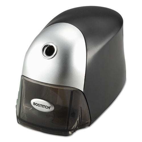 QuietSharp Executive Electric Pencil Sharpener, AC-Powered, 4 x 7.5 x 5, Black/Graphite