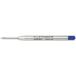 Refill for Parker Ballpoint Pens, Medium Conical Tip, Blue Ink