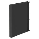 View-Tab Presentation Round Ring View Binder With Tabs, 3 Rings, 0.63" Capacity, 11 x 8.5, Black