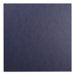 Leather-Look Presentation Covers for Binding Systems, Navy, 11.25 x 8.75, Unpunched, 100 Sets/Box