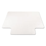 SuperMat Frequent Use Chair Mat, Med Pile Carpet, Flat, 36 x 48, Lipped, Clear