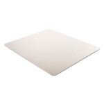 DuraMat Moderate Use Chair Mat, Low Pile Carpet, Flat, 46 x 60, Rectangle, Clear