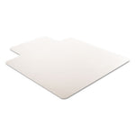 RollaMat Frequent Use Chair Mat, Med Pile Carpet, Flat, 45 x 53, Wide Lipped, Clear