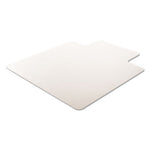 RollaMat Frequent Use Chair Mat, Med Pile Carpet, Flat, 45 x 53, Wide Lipped, Clear