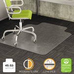 DuraMat Moderate Use Chair Mat for Low Pile Carpet, 45 x 53, Wide Lipped, Clear