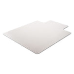 SuperMat Frequent Use Chair Mat for Medium Pile Carpet, 45 x 53, Wide Lipped, Clear