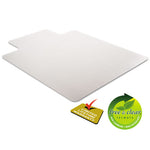 DuraMat Moderate Use Chair Mat, Low Pile Carpet, Flat, 36 x 48, Lipped, Clear