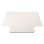 RollaMat Frequent Use Chair Mat, Med Pile Carpet, Flat, 45 x 53, Wide Lipped, Clear