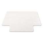 EconoMat Occasional Use Chair Mat for Low Pile Carpet, 45 x 53, Wide Lipped, Clear