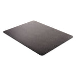 EconoMat Occasional Use Chair Mat for Low Pile Carpet, 46 x 60, Rectangular, Black