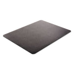 EconoMat Occasional Use Chair Mat for Low Pile Carpet, 46 x 60, Rectangular, Black