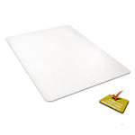 All Day Use Chair Mat - Hard Floors, 46 x 60, Rectangle, Clear