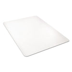 All Day Use Chair Mat - Hard Floors, 36 x 48, Rectangular, Clear