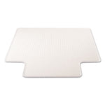 ExecuMat All Day Use Chair Mat for High Pile Carpet, 45 x 53, Wide Lipped, Clear