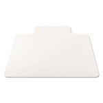 EconoMat All Day Use Chair Mat for Hard Floors, Flat Packed, 45 x 53, Wide Lipped, Clear