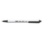 Clic Stic Ballpoint Pen Value Pack, Retractable, Medium 1 mm, Black Ink, White Barrel, 24/Pack