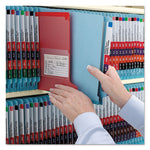 End Tab Pressboard Classification Folders, Six SafeSHIELD Fasteners, 2" Expansion, 2 Dividers, Legal Size, Blue, 10/Box