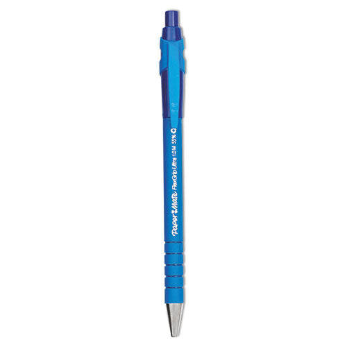 FlexGrip Ultra Recycled Ballpoint Pen, Retractable, Medium 1 mm, Blue Ink, Blue Barrel, Dozen