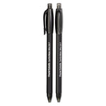 ComfortMate Ultra Ballpoint Pen, Retractable, Medium 1 mm, Black Ink, Black Barrel, Dozen