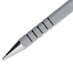 FlexGrip Ultra Recycled Ballpoint Pen, Stick, Medium 1 mm, Black Ink, Gray Barrel, Dozen