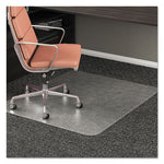 RollaMat Frequent Use Chair Mat, Medium Pile Carpet, Flat, 46 x 60, Rectangle, Clear