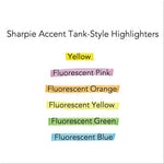 Tank Style Highlighters, Orange Ink, Chisel Tip, Orange Barrel, Dozen