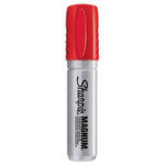 Magnum Permanent Marker, Broad Chisel Tip, Red