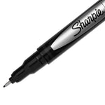 Water-Resistant Ink Porous Point Pen Value Pack, Stick, Fine 0.4 mm, Black Ink, Black Barrel, 36/Pack