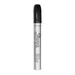 Durle Metal Barrel Permanent Marker, Broad Chisel Tip, Black